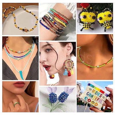 3 Color Opaque Colours Glass Seed Beads SEED-PH0001-52-1