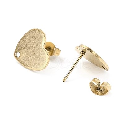 Ion Plating(IP) 304 Stainless Steel Stud Earring Findings STAS-I183-07B-07G-1