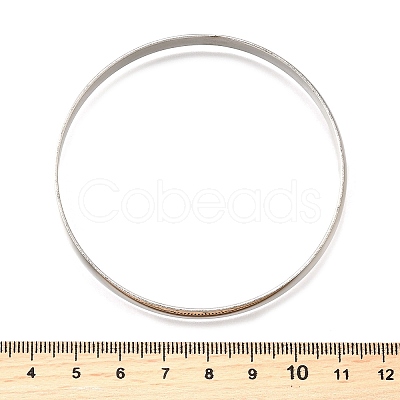 304 Stainless Steel Plain Bangles for Women BJEW-V004-02B-P-1