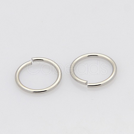 Tarnish Resistant 304 Stainless Steel Saw Cut Open Jump Rings STAS-N015-04-14x1.2mm-1