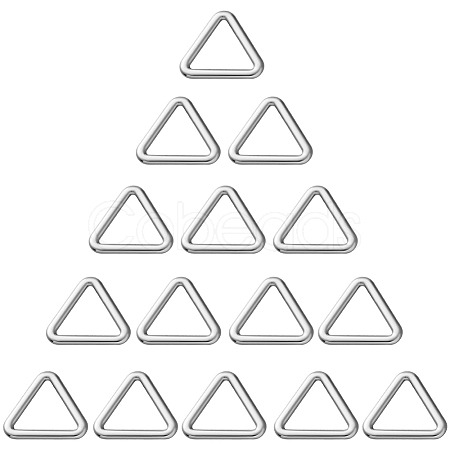 20Pcs Triangle Alloy Linking Rings FIND-CY0001-17P-1