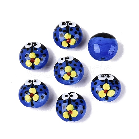 Handmade Bumpy Lampwork Beads LAMP-Q039-15I-1