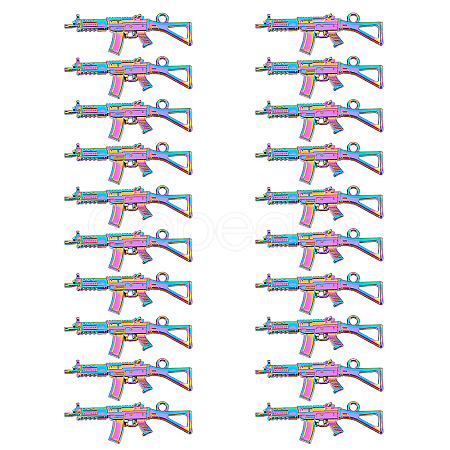 Rainbow Color Alloy Pendants FIND-DC0001-34-1