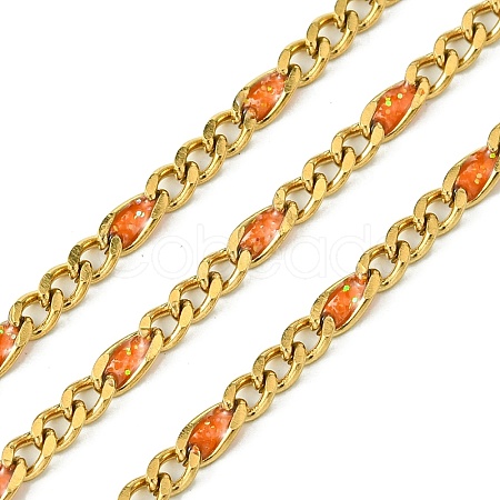 Ion Plating(IP) 304 Stainless Steel Enamel Chains CHS-Q005-06G-05-1