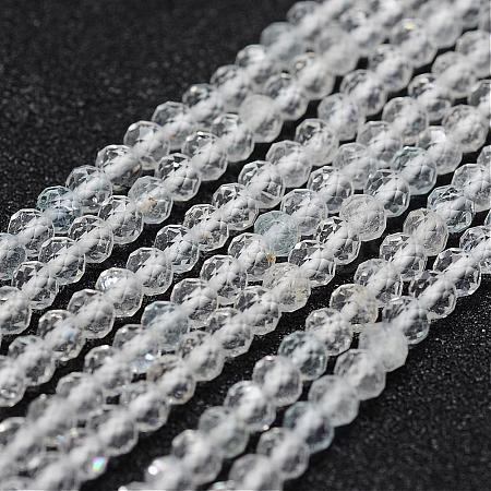 Natural Topaz Crystal Bead Strands G-G663-07-3mm-1