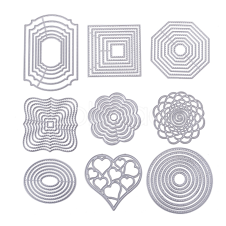 Frame Metal Cutting Dies Stencils DIY-BC0010-39-1