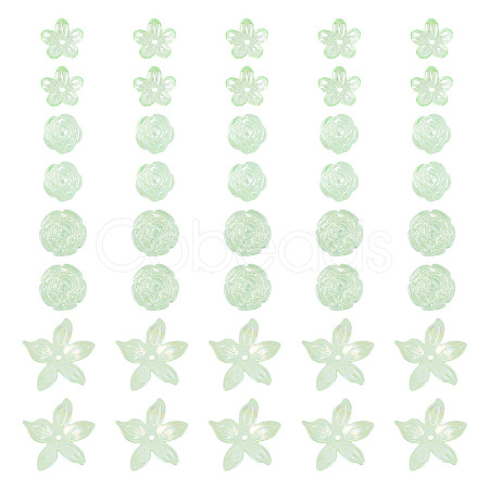 94Pcs 4 Styles Transparent Acrylic Beads TACR-TA0001-84-1