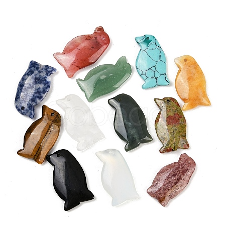 Natural & Synthetic Mixed Stone Pendants G-G275-05-1