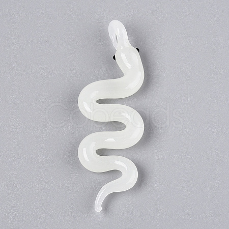 Handmade Lampwork Big Pendants LAMP-N034-18A-1