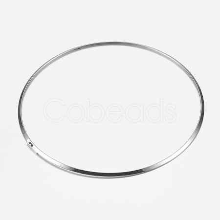 Tarnish Resistant 304 Stainless Steel Choker Necklaces NJEW-I101-001P-1