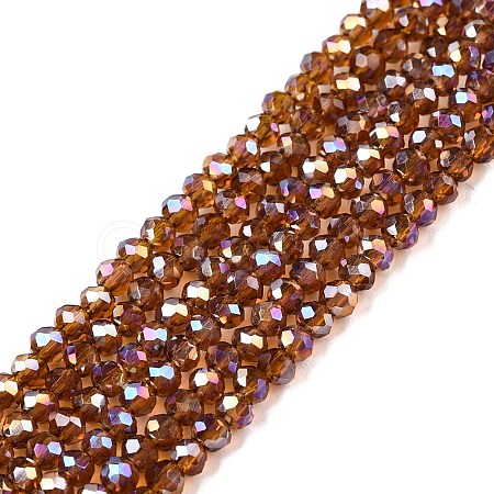 Electroplate Glass Beads Strands EGLA-A044-T1mm-B02-1