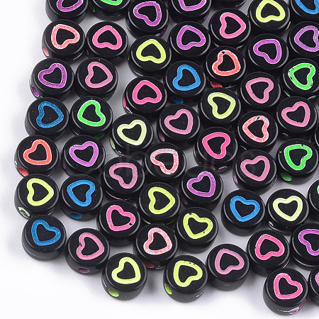 Craft Style Acrylic Beads X-MACR-T023-24C-1