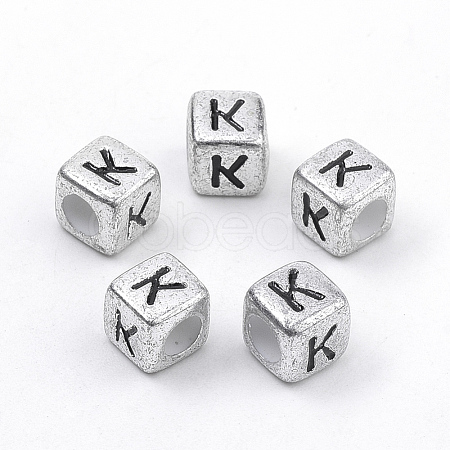Plated Acrylic Beads PB43C9308-K-1