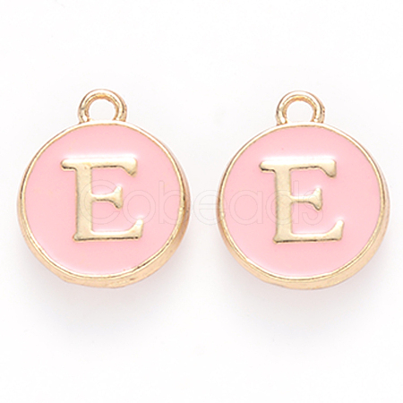 Golden Plated Alloy Enamel Charms ENAM-S118-07E-1