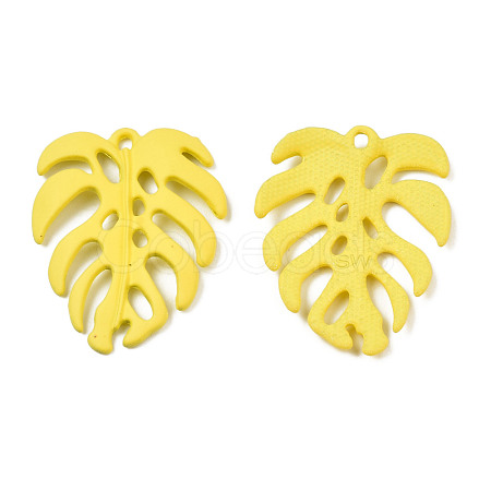 Spray Painted Alloy Pendants PALLOY-N155-114D-1