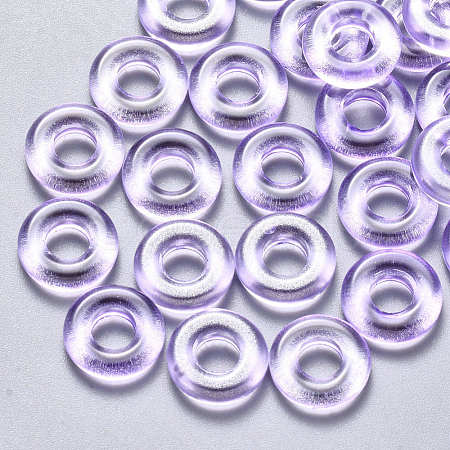 Transparent Spray Painted Glass Beads GLAA-S190-003A-02-1