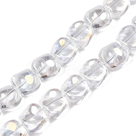 Electroplate Glass Beads Strands EGLA-N012-07A-1