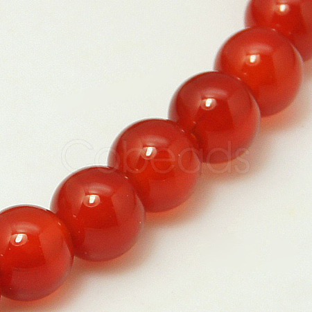 Natural Carnelian Beads Strands G-G338-4mm-01-1