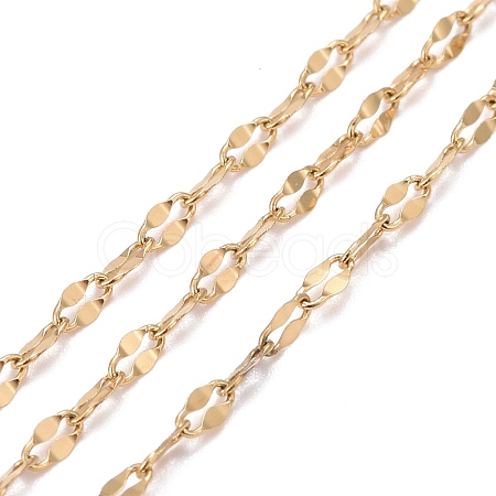 PVD Vacuum Plating 304 Stainless Steel Dapped Chains CHS-F011-15B-G-1
