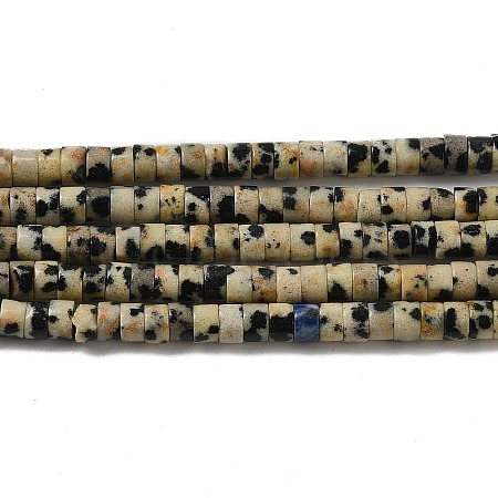 Natural Dalmatian Jasper Beads Strands G-E612-A01-A-1