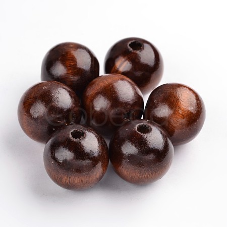 Natural Wood Beads TB25MMY-6-1