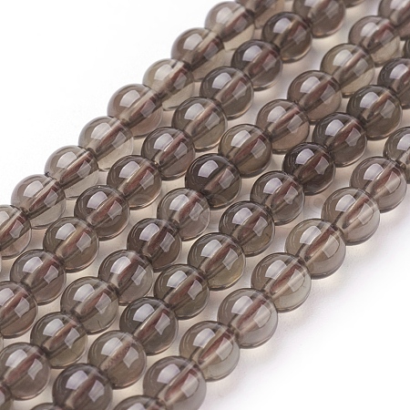 Smoky Quartz Beads Strands X-G-C076-4mm-4-1