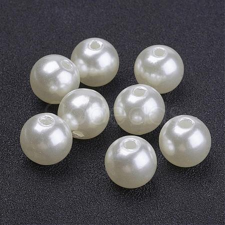 Imitated Pearl Acrylic Beads PACR-10D-12-1