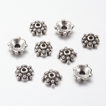 Tibetan Style Alloy Bead Caps LS-X-LF0664Y-NF-1