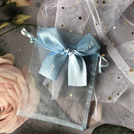 Rectangle Organza Drawstring Bags PAAG-PW0007-09A-06-1