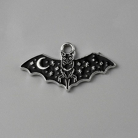 Halloween Alloy Enamel Pendants ENAM-CJC0002-34P-03-1