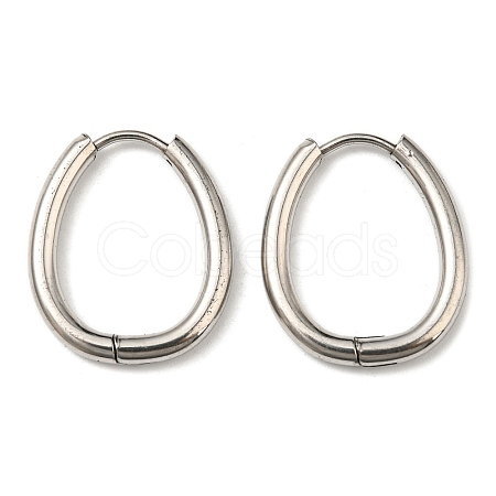 Tarnish Resistant Stainless Steel Hoop Earrings X-EJEW-P232-02P-1