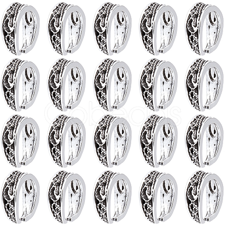 80Pcs Alloy Snap on Bails FIND-SC0023-85-1