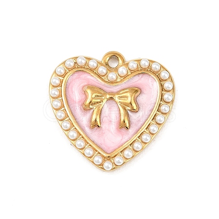 304 Stainless Steel Enamel Pendants LS-STAS-P430-05G-02-1