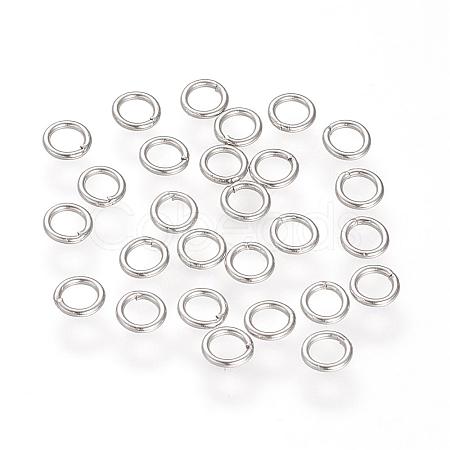 304 Stainless Steel Closed Jump Rings STAS-S066-16-4mm-1