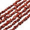 Natural Red Jasper Chip Bead Strands, 5~8x5~8mm, Hole: 1mm, about 31.5 inch