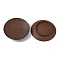 Iron Candle Holder, Tealight Tray, Home Tabletop Centerpiece Decoration, Flat Round, Saddle Brown, 10.7x1.7cm, 2pcs/set