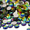 Glass Flat Back Rhinestone, Grade A, Back Plated, Faceted, Half Round, Crystal Vitrail Medium, SS10, 2.7~2.8mm, 1440pcs/bag