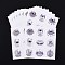 Lesser Bairam Theme Paper Stickers, Self Adhesive Round Sticker Labels, for Envelopes, Bubble Mailers and Bags, Castle Pattern, 13.1~13.3x13.1~13.3cm, 9pcs/sheet, 10 sheets/set, 90pcs/set