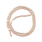 Glass Beads Strands, Faceted, Rondelle, Tan, 4x3mm, Hole: 0.9mm, about 113~115pcs/strand, 41~42cm