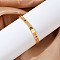 Hollow Star 304 Stainless Steel Hinged Bangles, Ion Plating(IP), Golden, Inner Diameter: 2-3/8 inch(5.95cm)