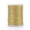 Polyester Metallic Thread, Gold, 1mm, about 7.65 yards(7m)/roll