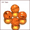 K9 Glass, Imitation Austrian Crystal Beads, Grade AAA, Faceted(128 Facets), Round, Orange, 10mm, Hole: 0.9~1mm