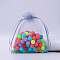 Rectangle Organza Drawstring Bags, 12x9cm