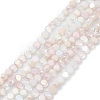 Gradient Color Electroplate Glass Bead Strands X1-GLAA-E042-03E-1