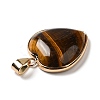 Natural Tiger Eye Pendants G-K335-04G-14-4