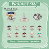 2Bags Alloy Brooches for Backpack Clothes JEWB-PH0001-47-2
