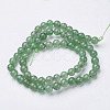 Natural Green Aventurine Beads Strands X-GSR6mmC024-3