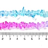 Spray Painted Transparent Glass Beads Strands X-GLAA-P060-01A-15-5