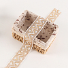 10 Yards Polyester Embroidery Lace Ribbon with Paillette PW-WG94215-03-4