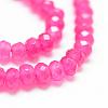 Natural White Jade Bead Strands G-R343-2x4-23-3